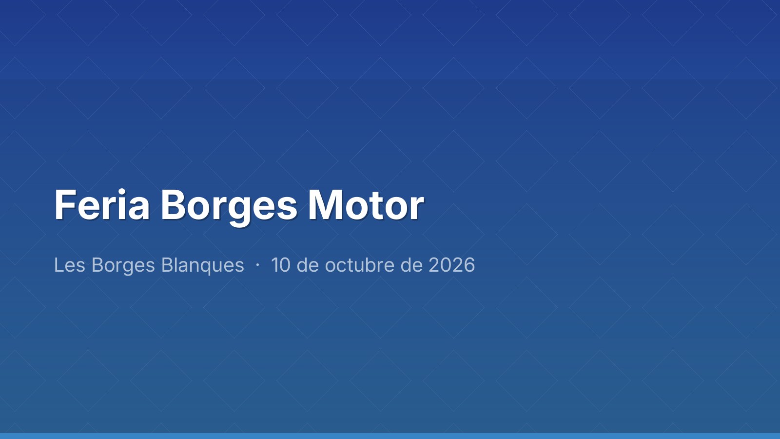 Borges Motor Fair