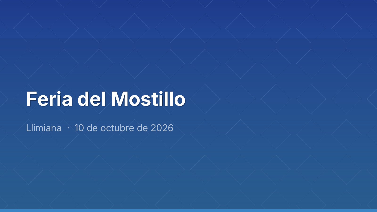 Feria del Mostillo