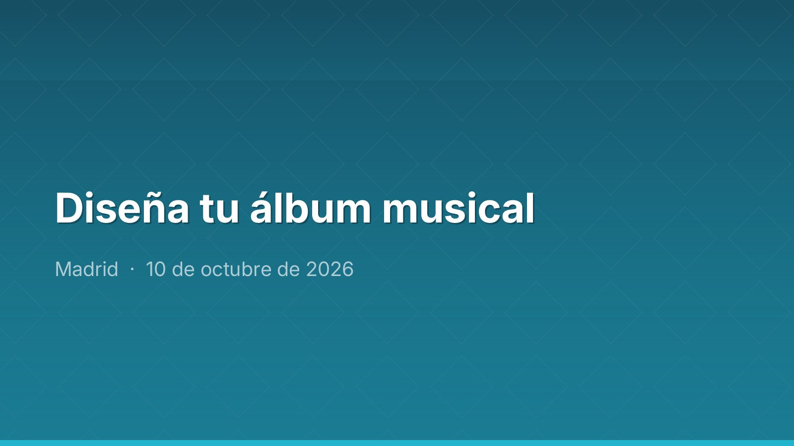 Diseña tu álbum musical