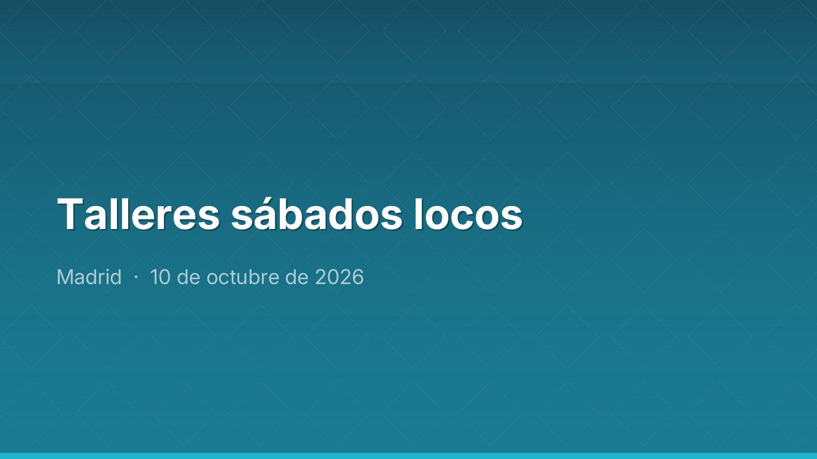 Talleres sábados locos